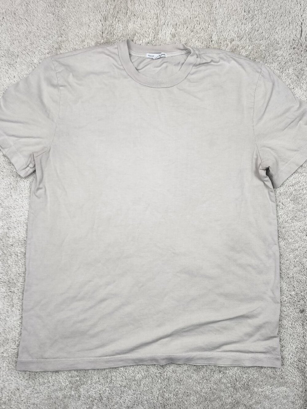 James Perse Shirt Mens Large 3 Grey Supima Cotton Short sleeve Casual USA Soft